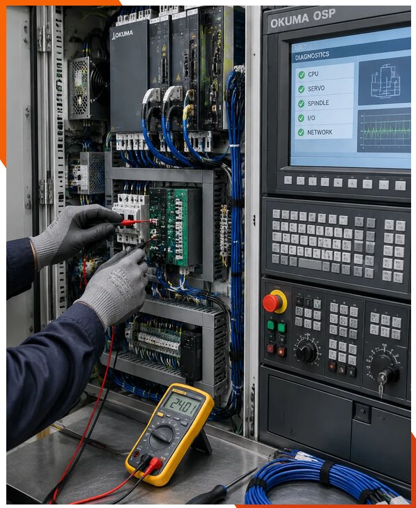 Ремонт систем ЧПУ Okuma OSP в Шарыпове