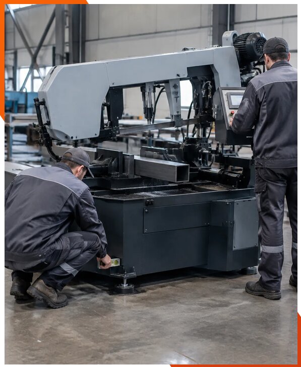 Монтаж и пусконаладка ленточнопильных станков в Шарыпове